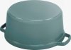 STAUB LA COCOTTE Garnek żeliwny okrągły 2.2 ltr, eukaliptusowy